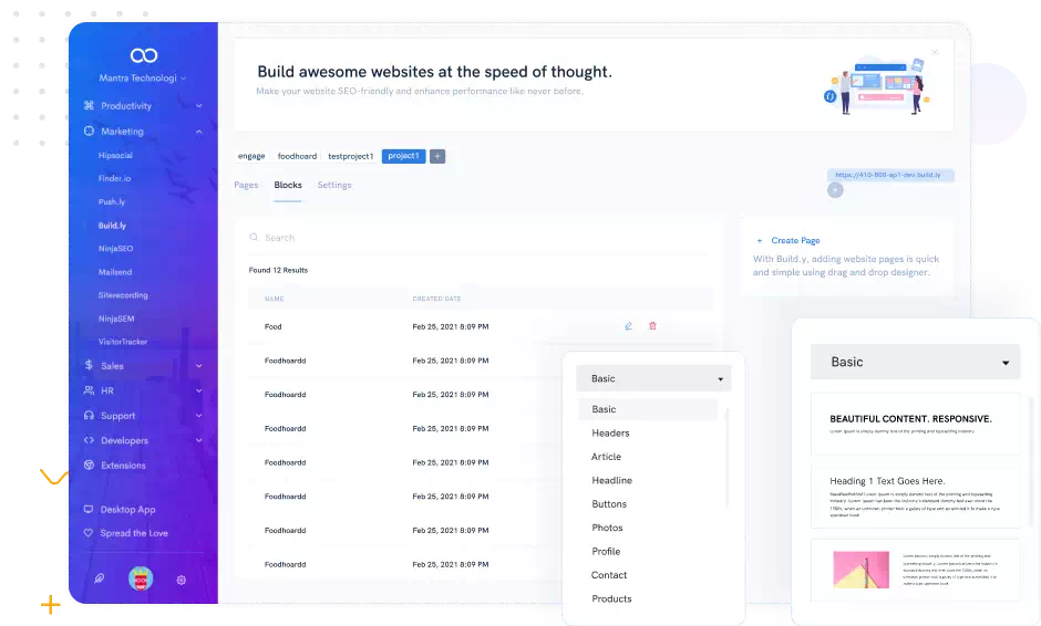 Web Builder Management Software Software Interface - Professional Business Management Solution by Elite Software Suite Ghana